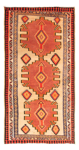 Loper Kelim tapijt - Oud - 300 x 150 cm - veelkleurig