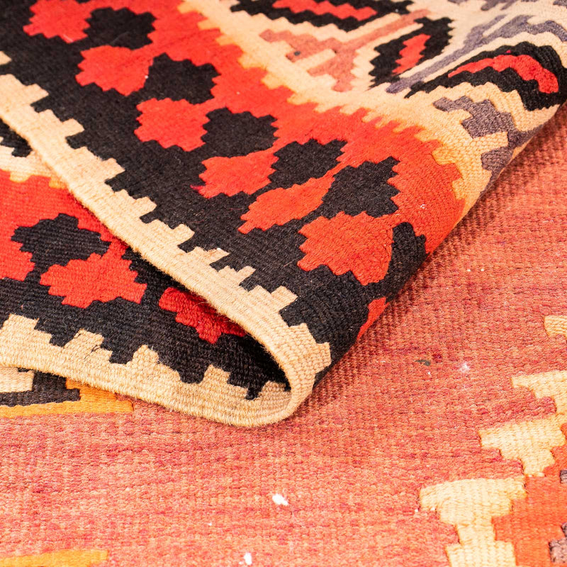 Loper Kelim tapijt - Oud - 300 x 150 cm - veelkleurig