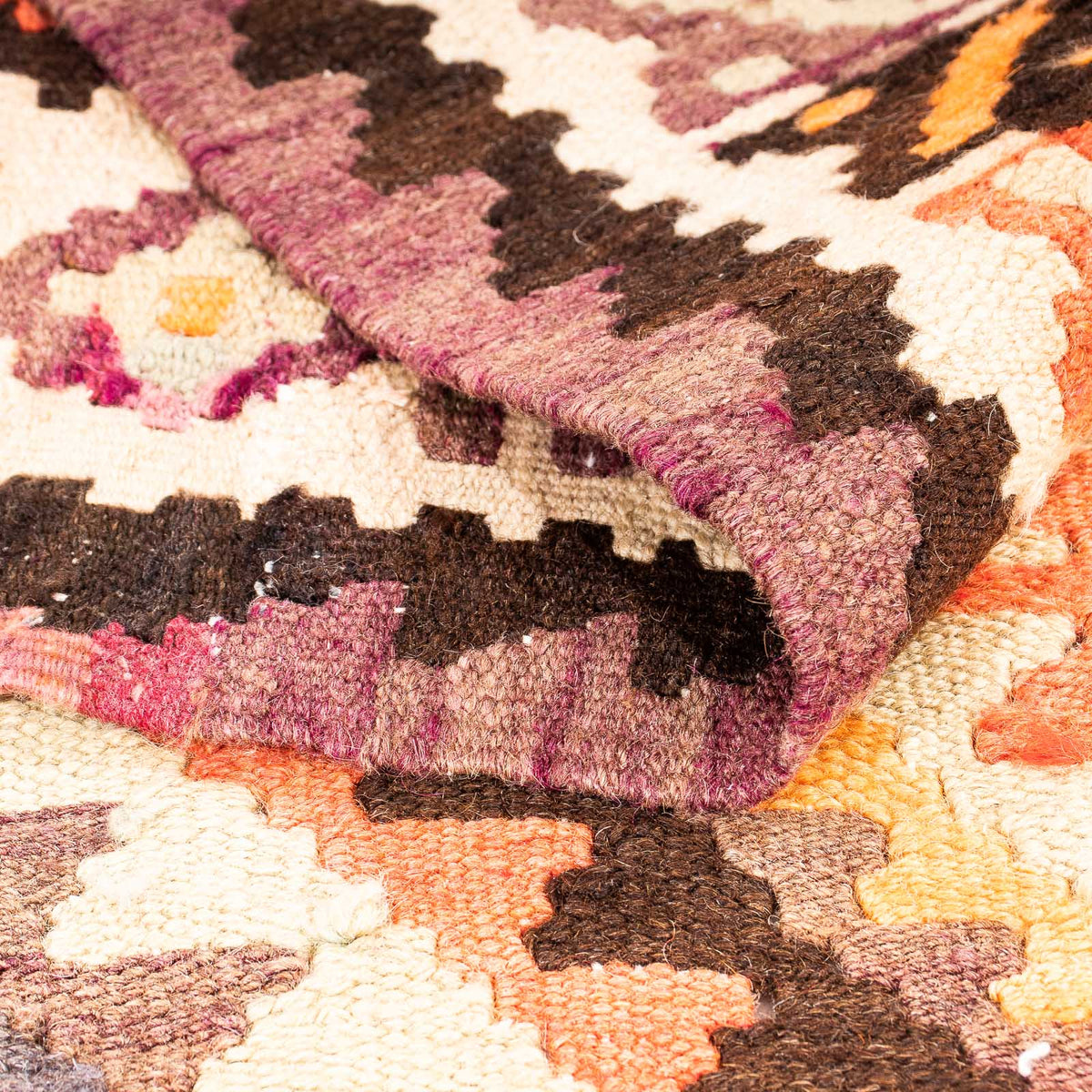 Kelim tapijt - Oud - 260 x 130 cm - veelkleurig