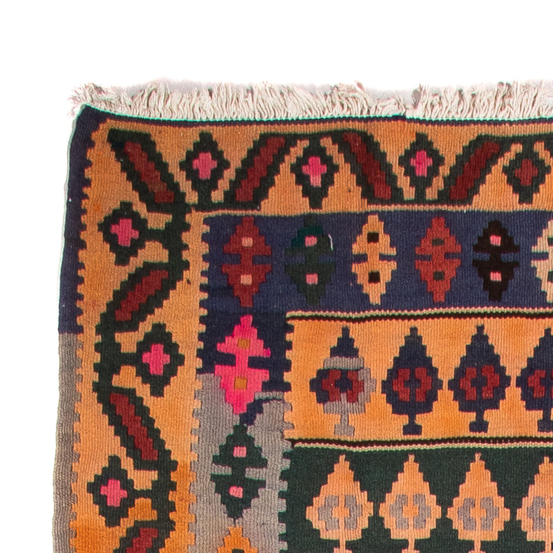 Loper Kelim tapijt - Oud - 350 x 140 cm - veelkleurig