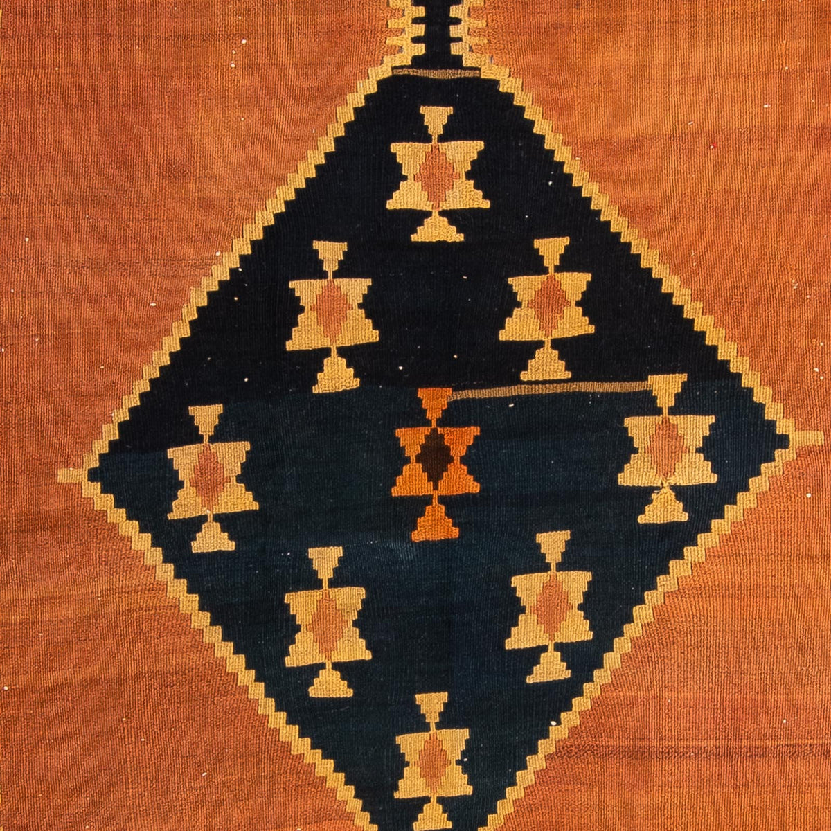 Loper Kelim tapijt - Oud - 375 x 124 cm - veelkleurig