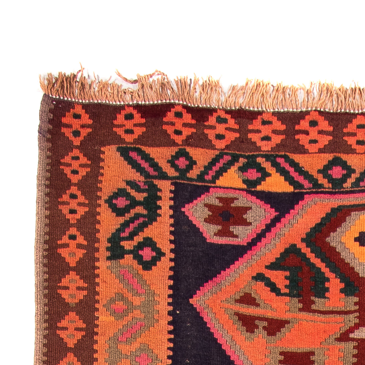 Loper Kelim tapijt - Oud - 320 x 145 cm - veelkleurig