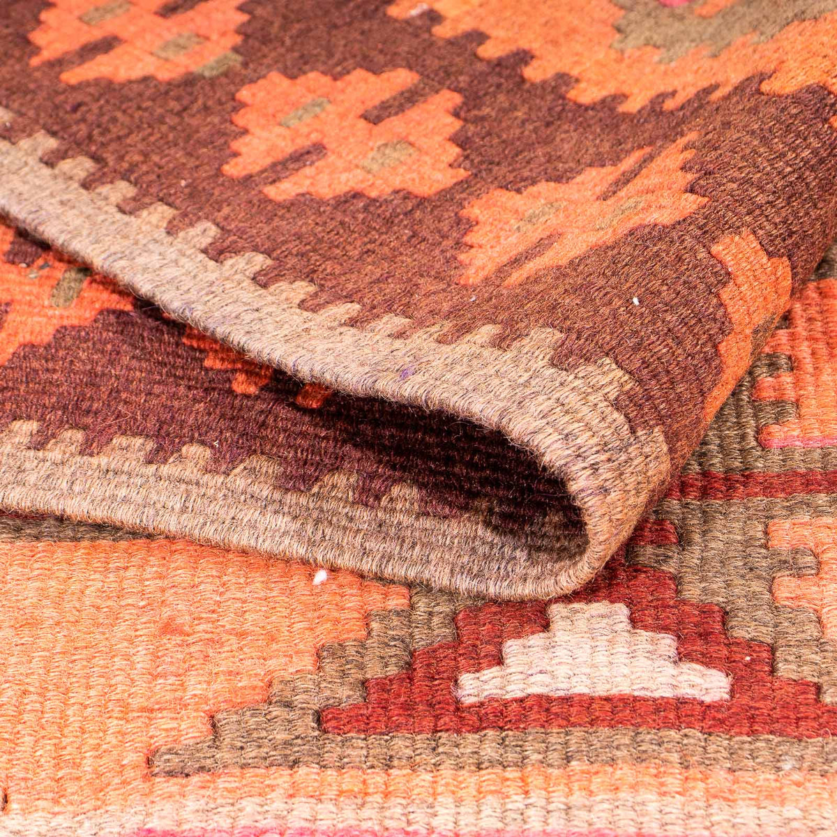 Loper Kelim tapijt - Oud - 320 x 145 cm - veelkleurig