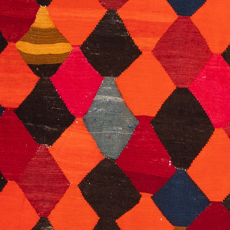 Loper Kelim tapijt - Oud - 320 x 145 cm - veelkleurig