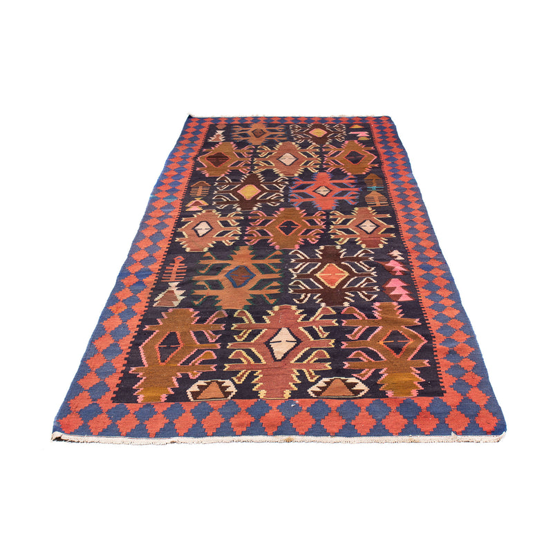 Loper Kelim tapijt - Oud - 300 x 135 cm - veelkleurig
