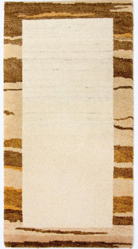 Gabbeh tapijt - Indus - 141 x 75 cm - beige