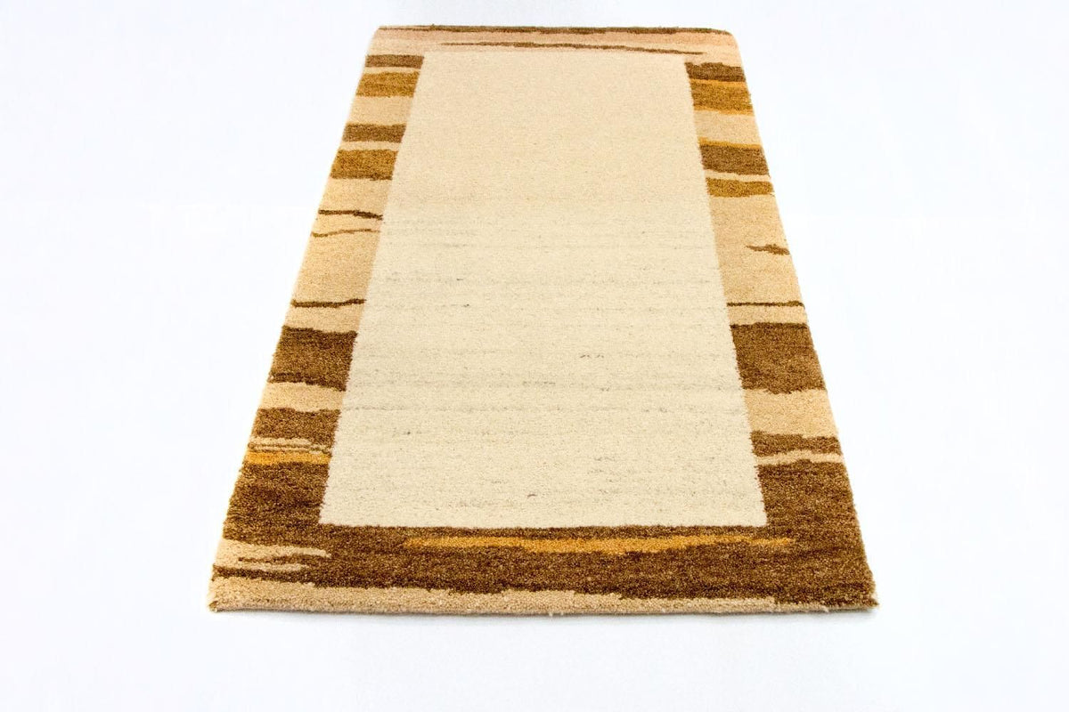 Gabbeh tapijt - Indus - 141 x 75 cm - beige