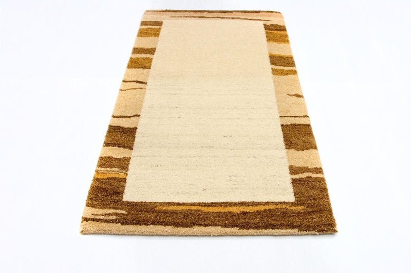 Gabbeh tapijt - Indus - 141 x 75 cm - beige