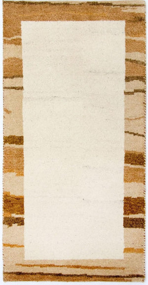 Gabbeh tapijt - Indus - 142 x 72 cm - beige
