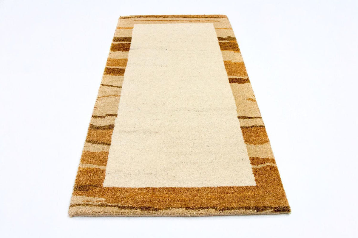 Gabbeh tapijt - Indus - 142 x 72 cm - beige