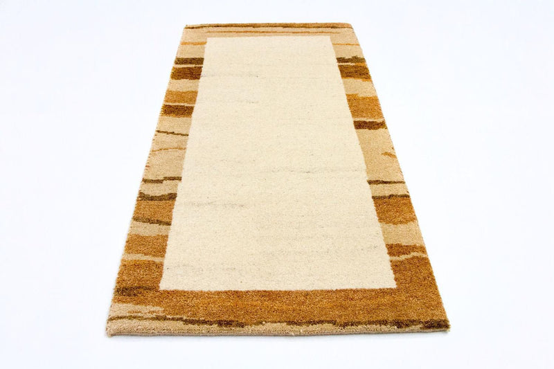 Gabbeh tapijt - Indus - 142 x 72 cm - beige