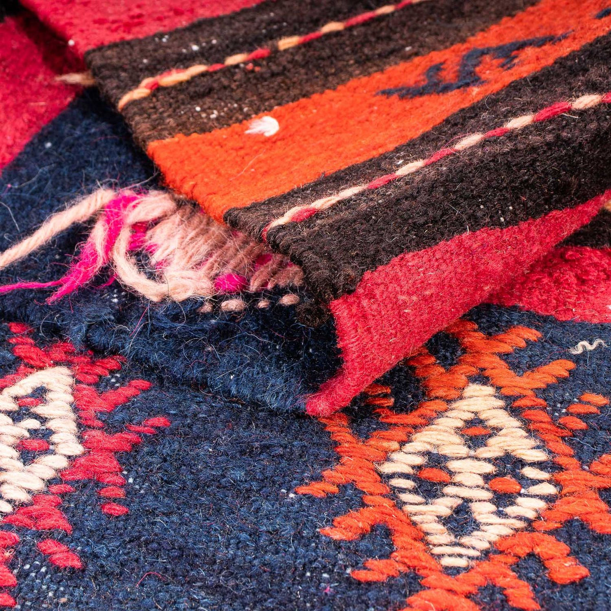 Kelim tapijt - Oud - 200 x 155 cm - veelkleurig