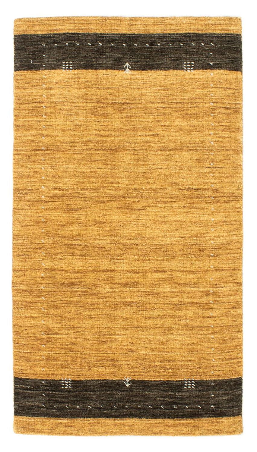 Gabbeh Tapijt - Zacht - 137 x 73 cm - donker beige