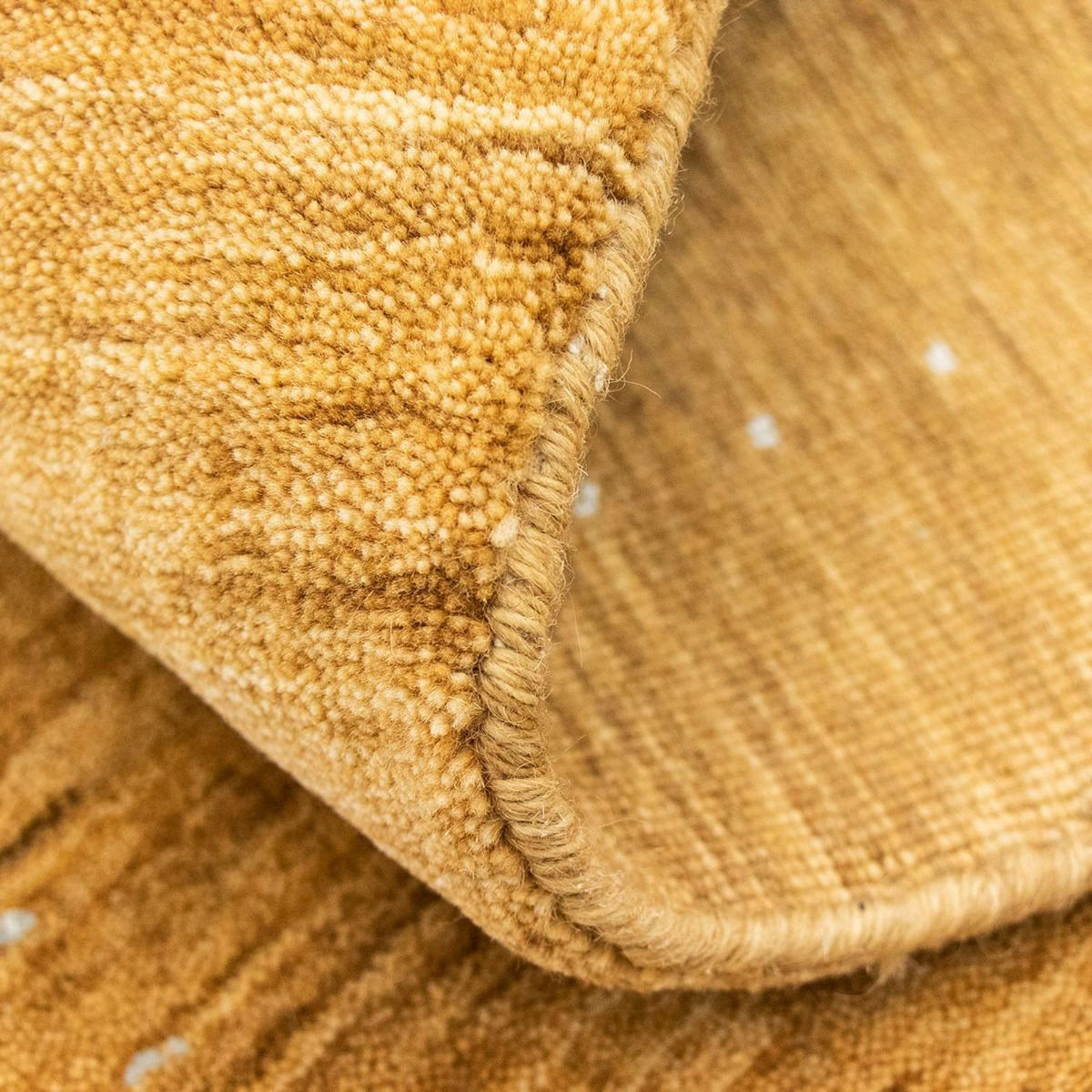 Gabbeh Tapijt - Zacht - 137 x 73 cm - donker beige