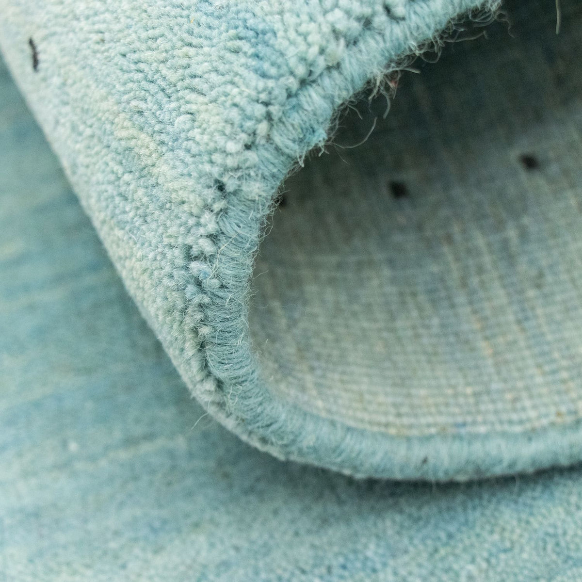 Gabbeh Tapijt - Zacht - 142 x 73 cm - lichtblauw