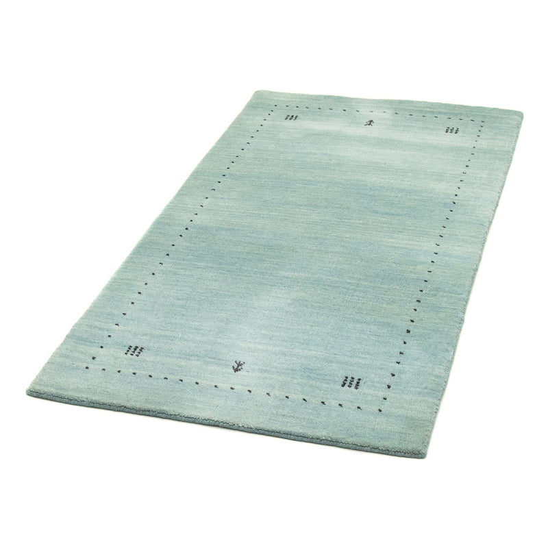 Gabbeh Tapijt - Zacht - 142 x 73 cm - lichtblauw