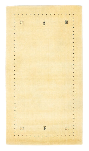 Gabbeh Tapijt - Zacht - 142 x 73 cm - beige