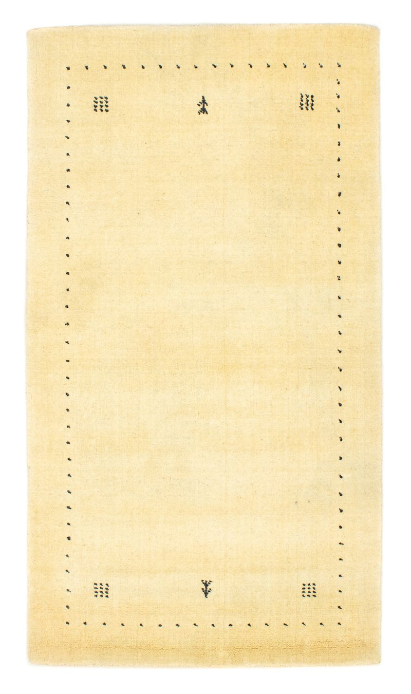 Gabbeh Tapijt - Zacht - 142 x 73 cm - beige