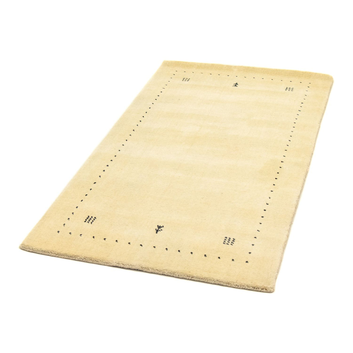Gabbeh Tapijt - Zacht - 142 x 73 cm - beige