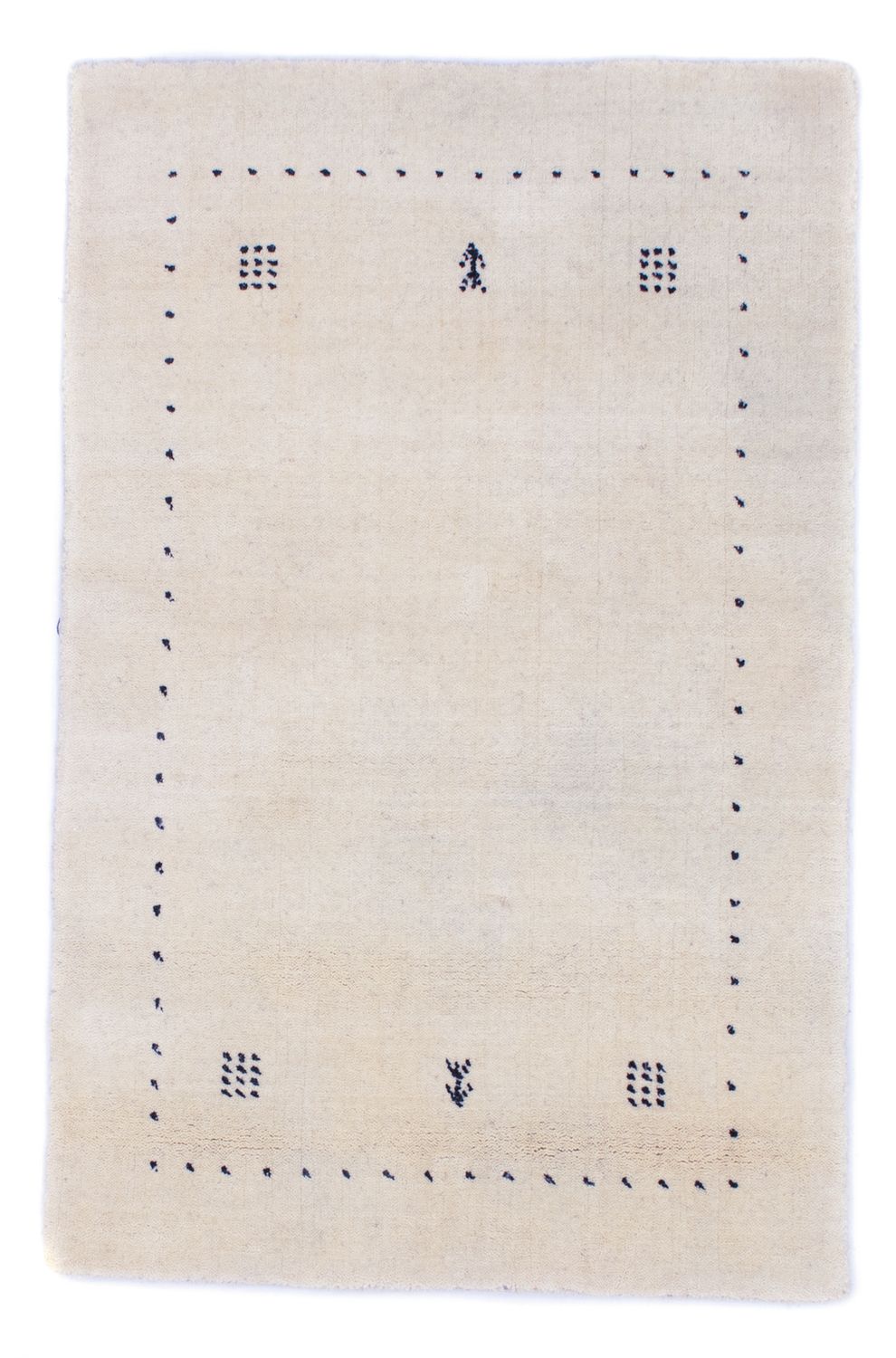 Gabbeh Tapijt - Zacht - 90 x 60 cm - natuurlijk wit