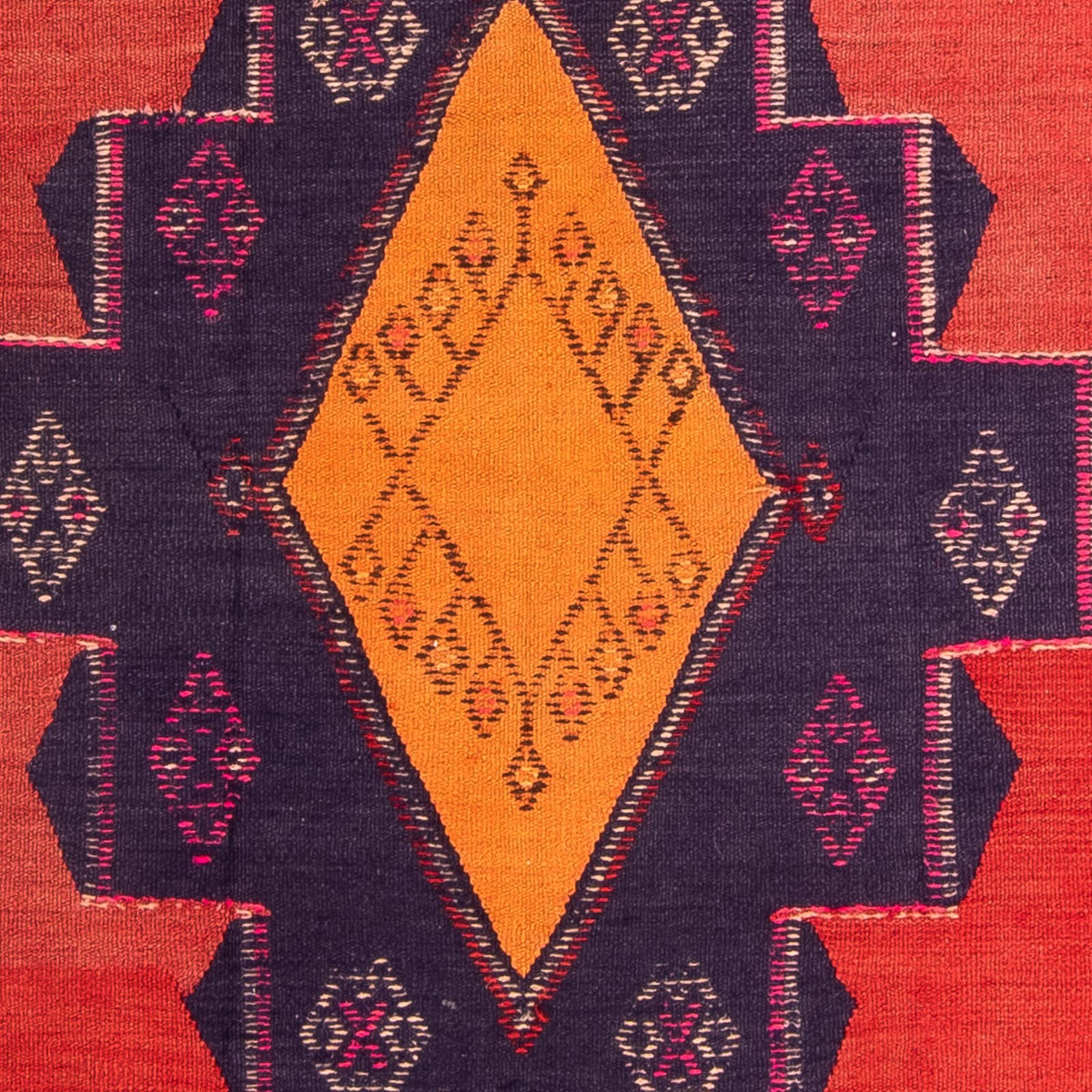 Loper Kelim tapijt - Oud - 385 x 150 cm - veelkleurig