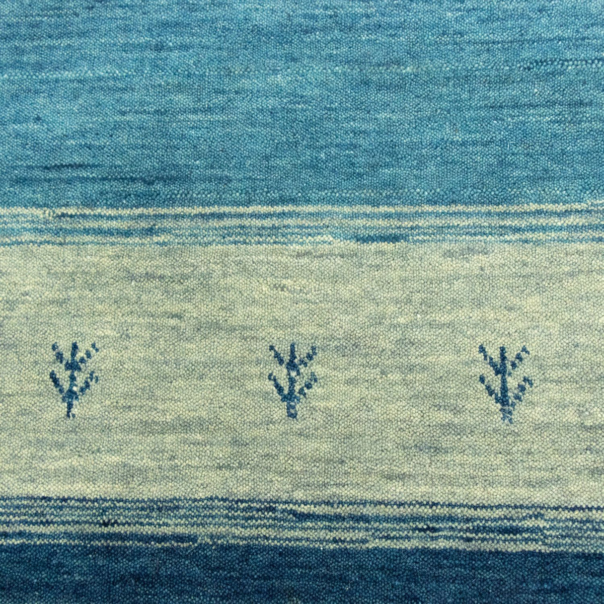 Gabbeh Tapijt - Zacht - 203 x 144 cm - blauw