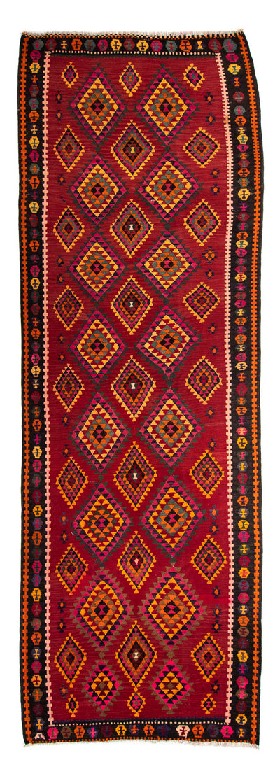 Antiek kilim Tapijt 147x390cm
