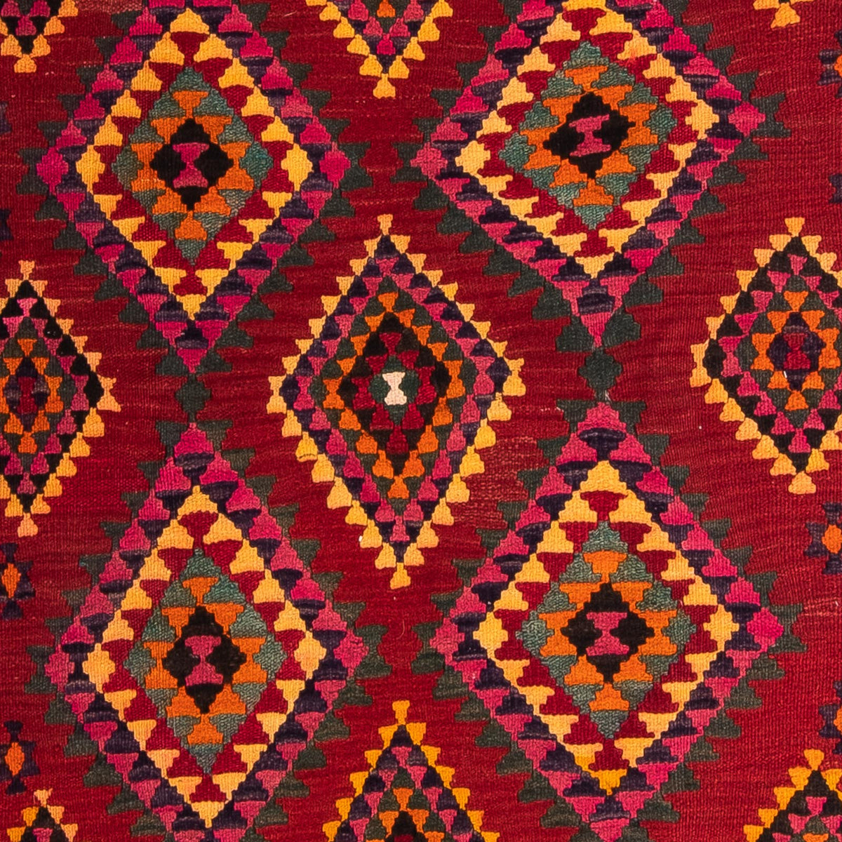 Loper Kelim tapijt - Oud - 390 x 147 cm - veelkleurig