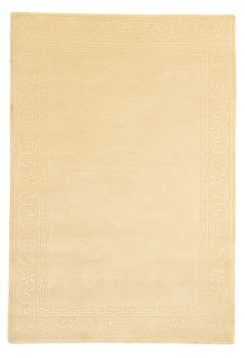 Gabbeh Tapijt - Zacht - 201 x 144 cm - beige