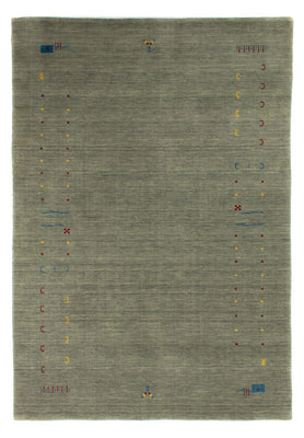 Gabbeh Tapijt - Zacht - 201 x 141 cm - zilver