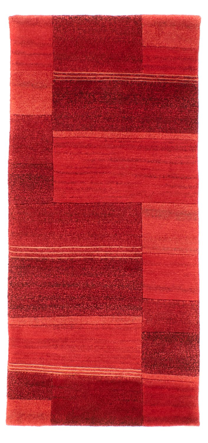 Loper Nepal tapijt - 142 x 72 cm - rood