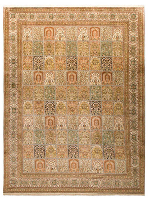 Zijden tapijt - Kashmir Silk - 328 x 240 cm - veelkleurig