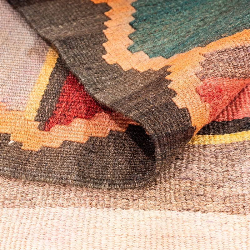 Loper Kelim tapijt - Oud - 250 x 120 cm - veelkleurig