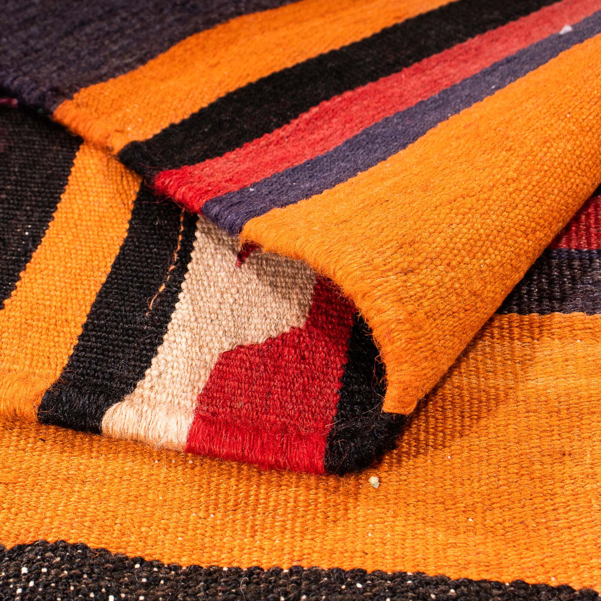 Loper Kelim tapijt - Oud - 295 x 120 cm - veelkleurig