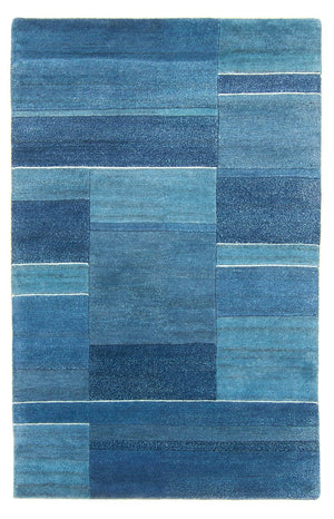 Nepal tapijt - 181 x 119 cm - blauw