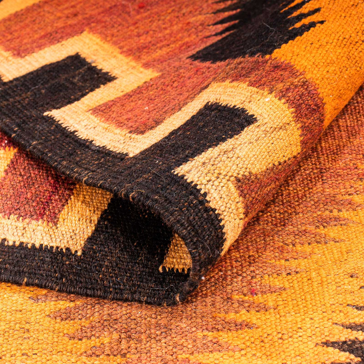 Loper Kelim tapijt - Oud - 320 x 140 cm - veelkleurig