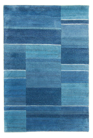 Nepal tapijt - 175 x 119 cm - blauw