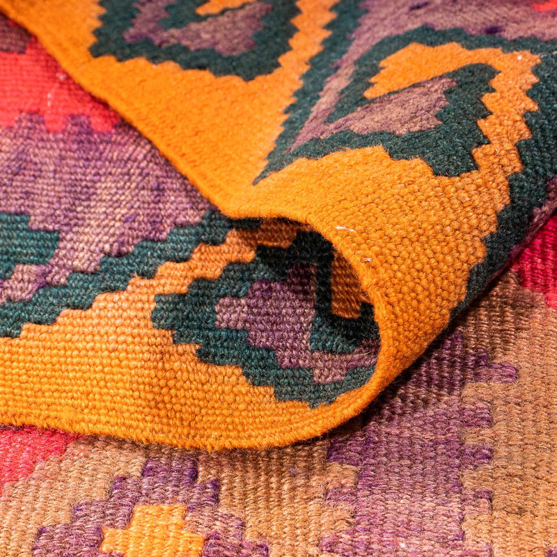 Loper Kelim tapijt - Oud - 305 x 80 cm - veelkleurig