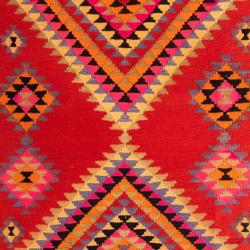 Loper Kelim tapijt - Oud - 400 x 155 cm - veelkleurig