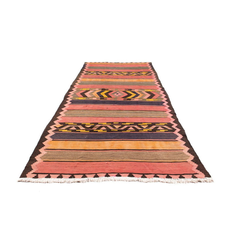 Loper Kelim tapijt - Oud - 300 x 125 cm - veelkleurig