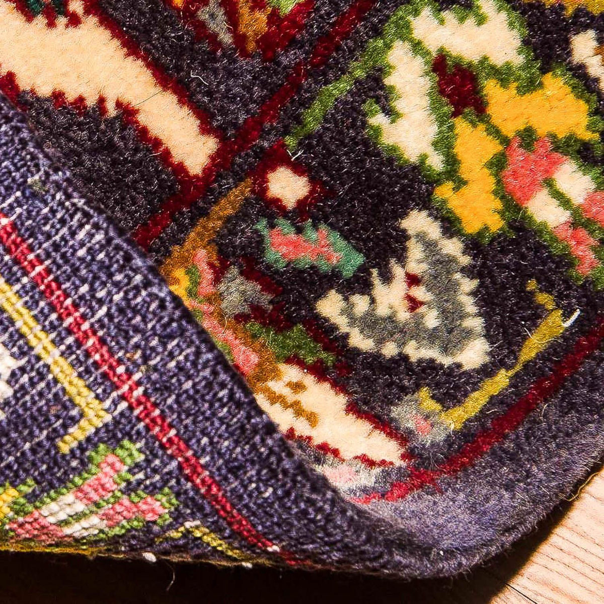 Perzisch tapijt - Klassiek - 90 x 70 cm - donkerblauw