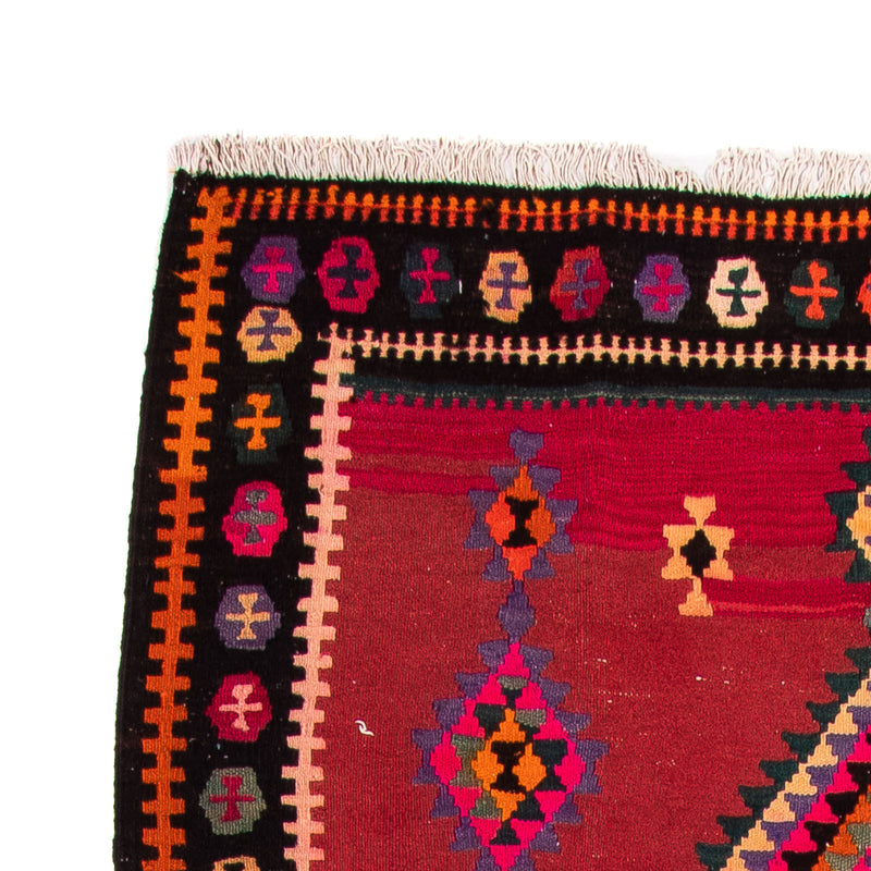 Loper Kelim tapijt - Oud - 390 x 155 cm - veelkleurig