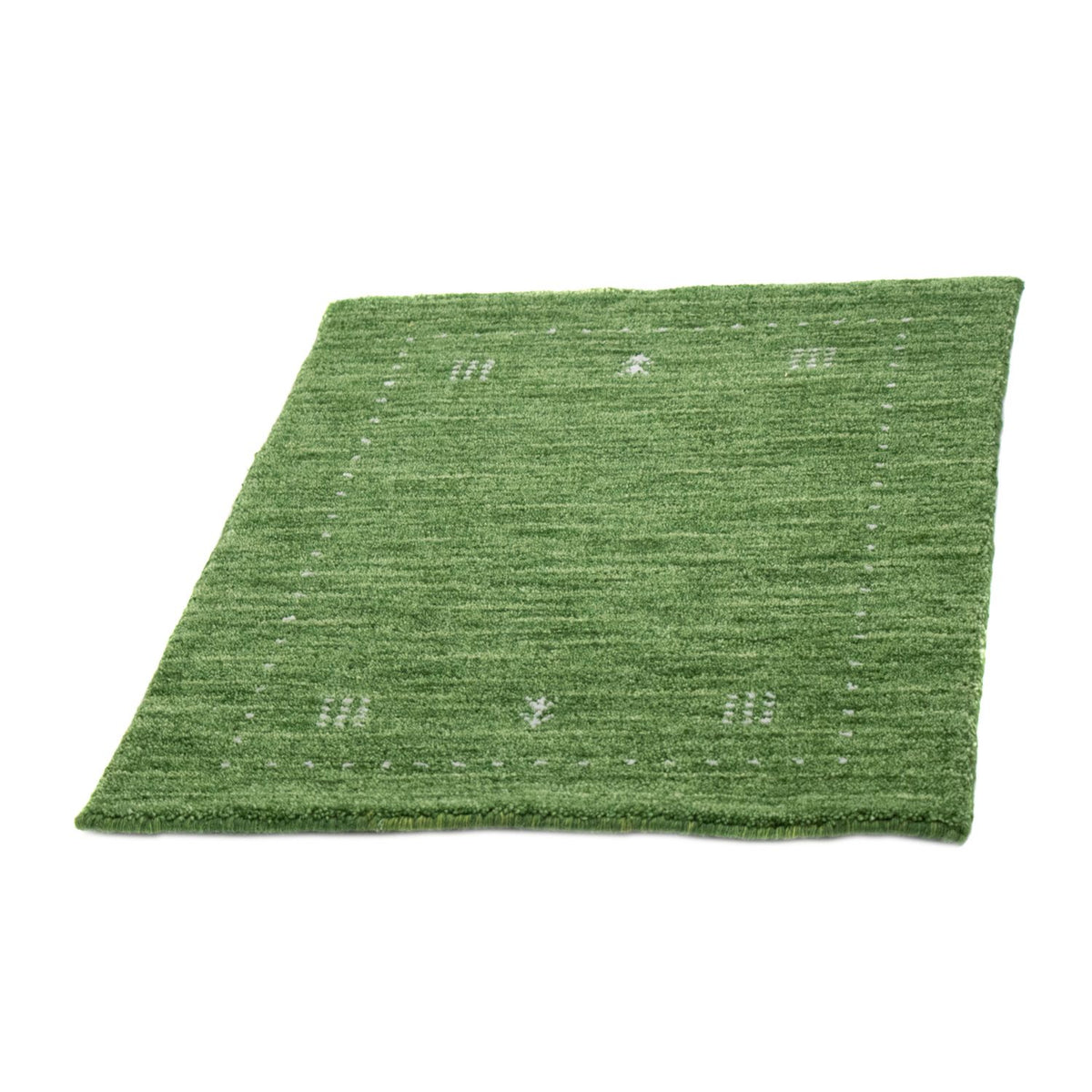 Gabbeh Tapijt - Zacht - 88 x 62 cm - groen