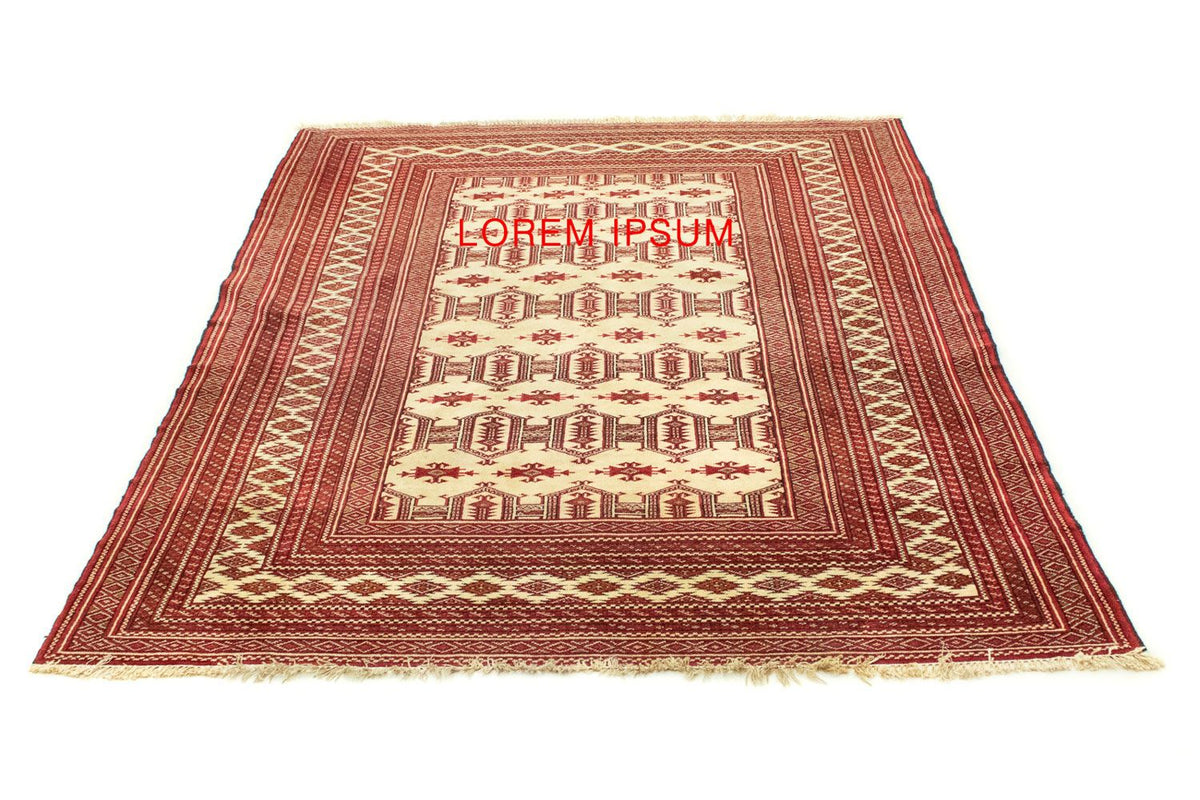 Turkaman tapijt - 185 x 135 cm - rood