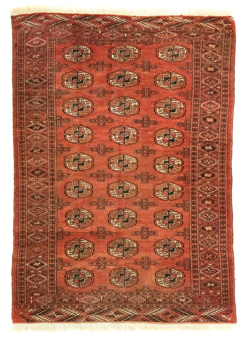 Turkaman tapijt - 174 x 128 cm - rood