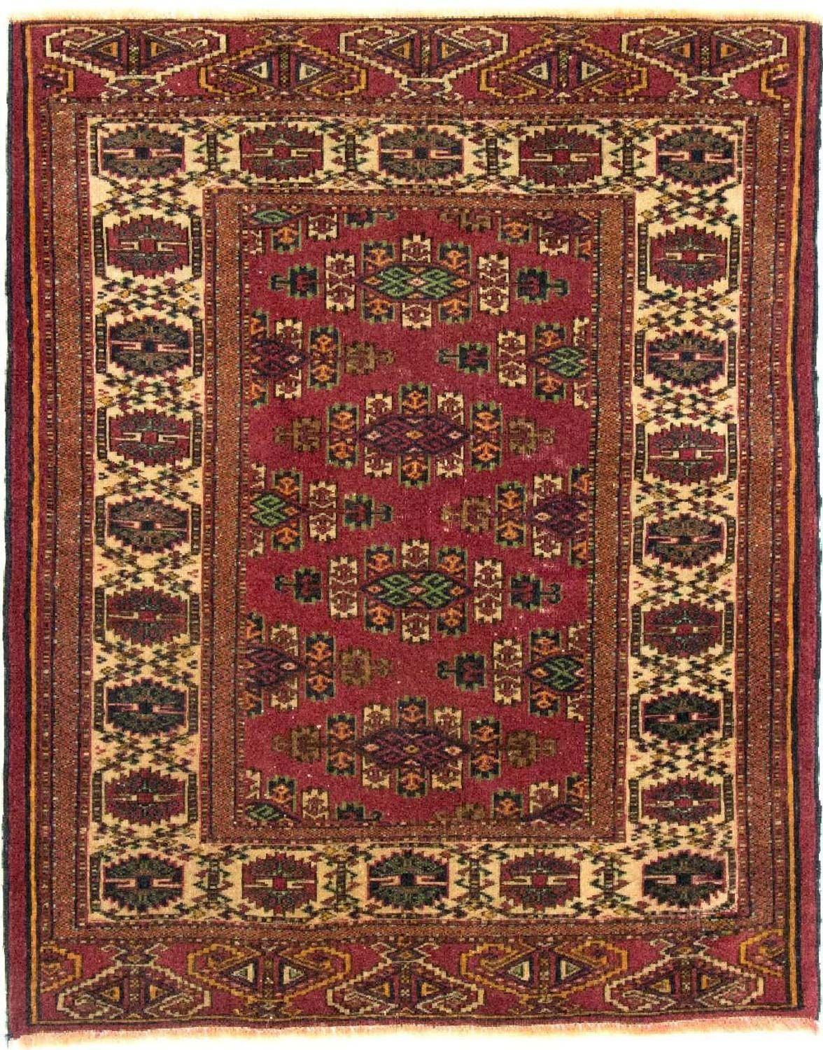 Afghaans tapijt - Bukhara - 106 x 94 cm - rood
