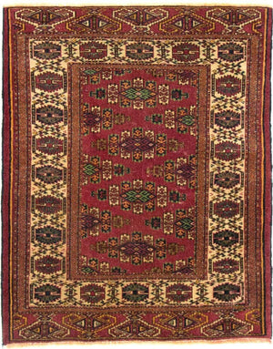 Afghaans tapijt - Bukhara - 106 x 94 cm - rood