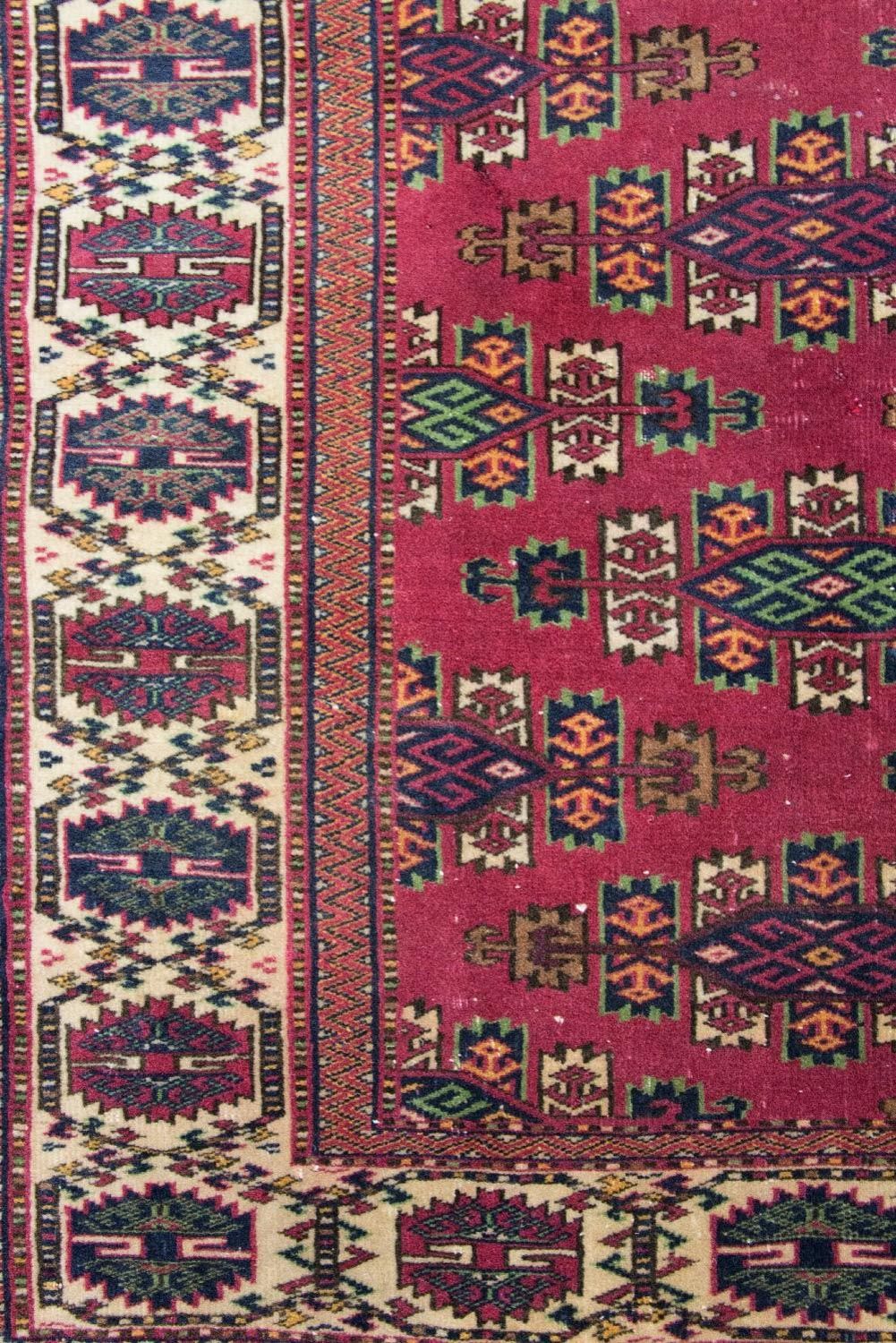 Afghaans tapijt - Bukhara - 106 x 94 cm - rood