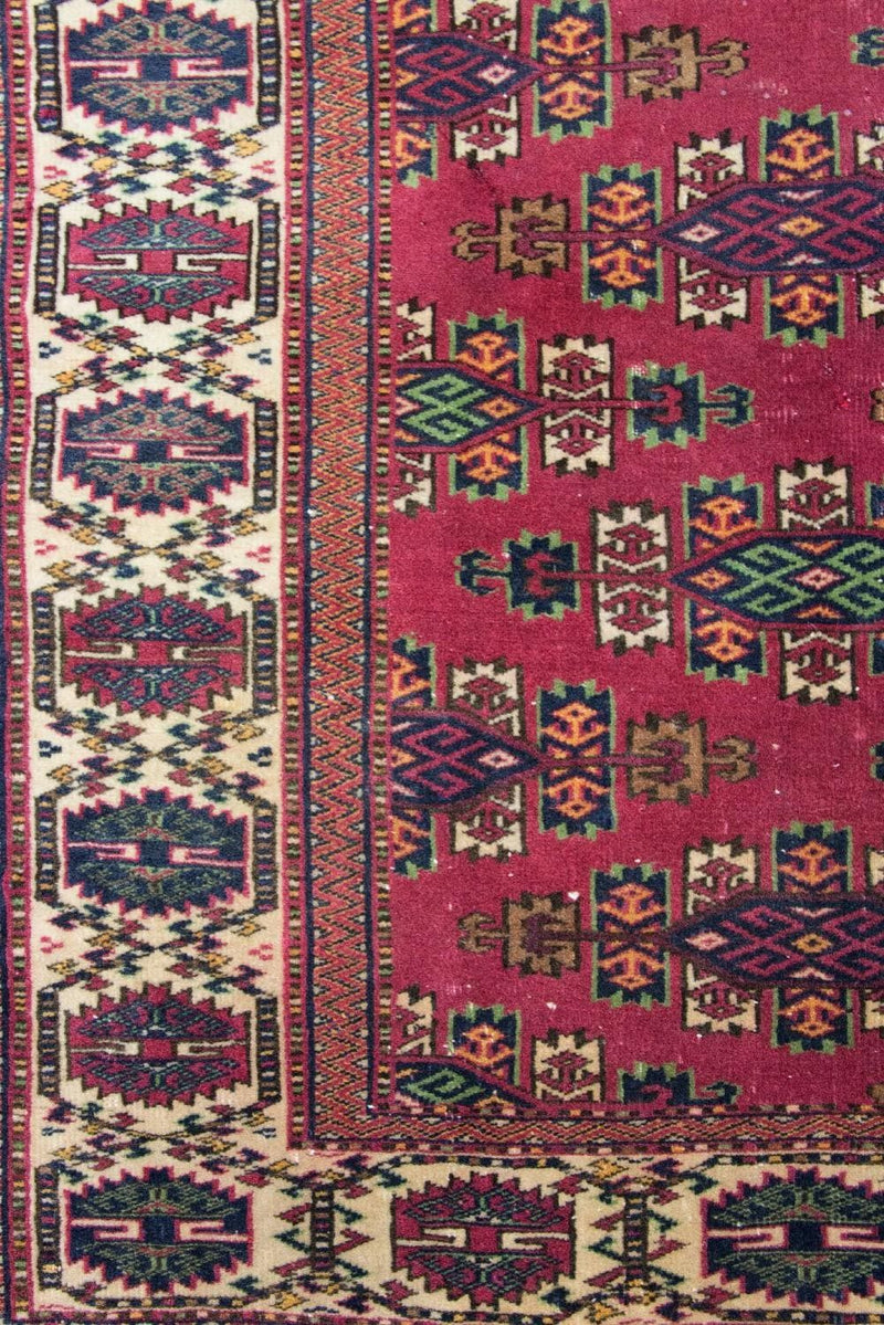 Afghaans tapijt - Bukhara - 106 x 94 cm - rood