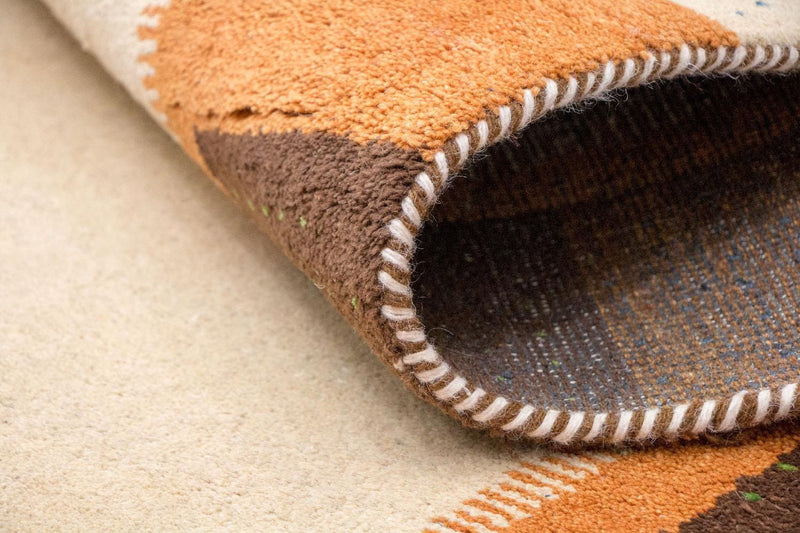 Gabbeh tapijt - Indus - 243 x 171 cm - beige